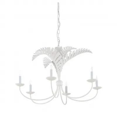 Royal Palm Chandelier White by Meg Braff