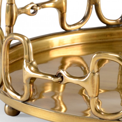 Stirrups Tray Brass Large