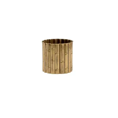 Brass Bamboo Planter Small