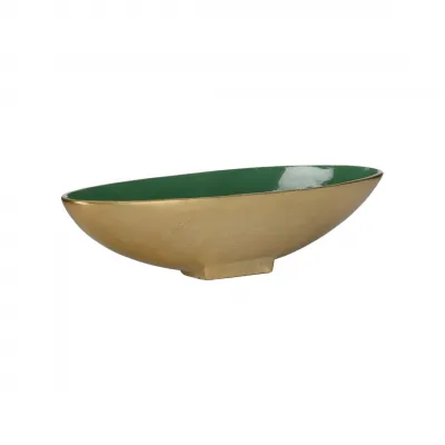 Emerald Oval Bowl Large