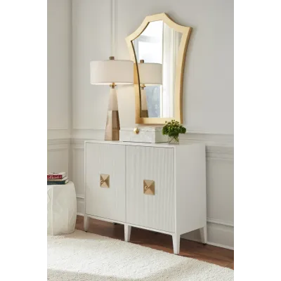 Serafina Mirror Gold Leaf