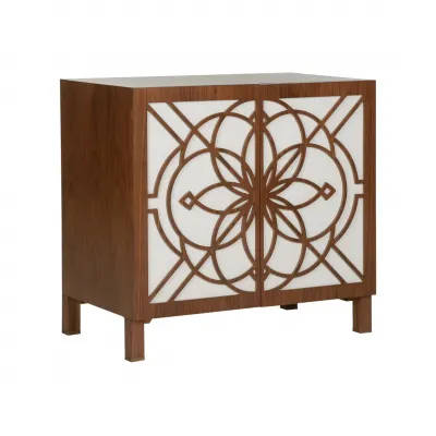 Flower of Life Brown Cabinet