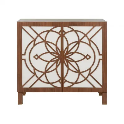 Flower of Life Brown Cabinet