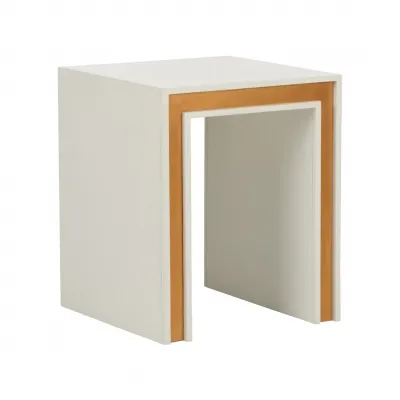 Baldwin White End Table