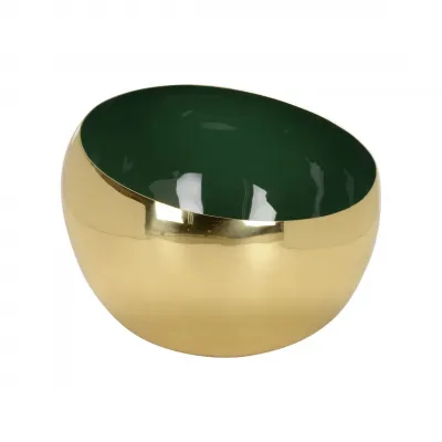 Green Enameled Bowl Large