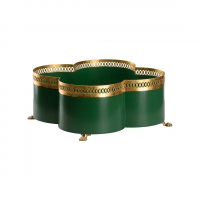 Tracery Green Cachepot