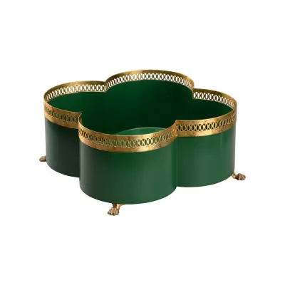 Tracery Green Cachepot
