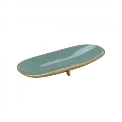 Footed Enameled Bowl