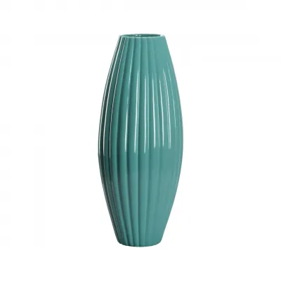 Aubrey Teal Vase