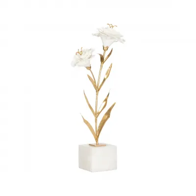 Carnation on Alabaster Stand