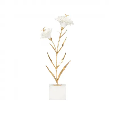 Carnation on Alabaster Stand