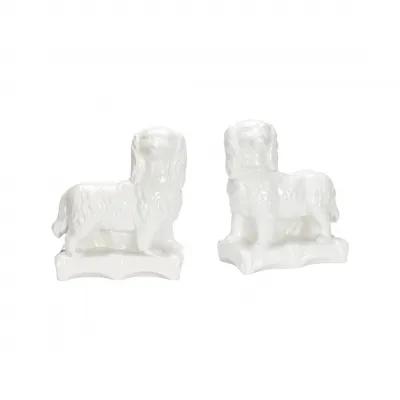Staffordshire White Spaniel Pair