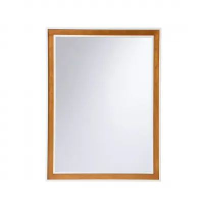 Baldwin White Rectangular Mirror