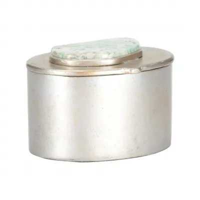 Caribbean Gold Oval Jewelry Box
