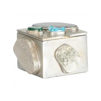 Caribbean Gold Square Jewelry Box