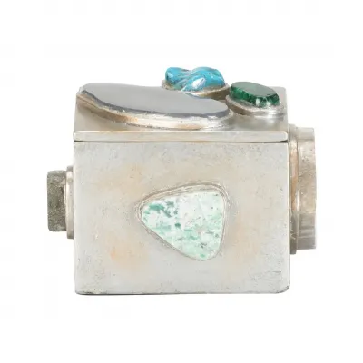 Caribbean Gold Square Jewelry Box