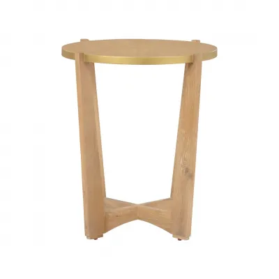 Ardoise Cerused Oak Side Table