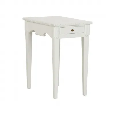 Oslo White Side Table