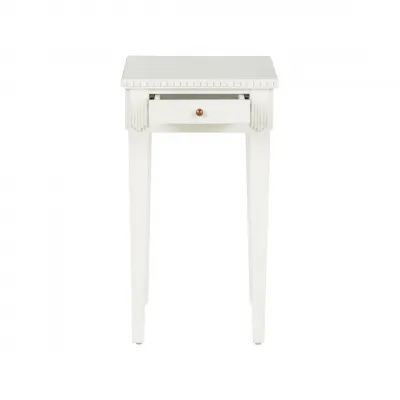 Oslo White Side Table