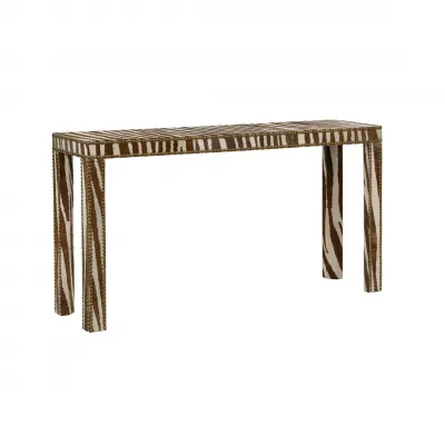 Zebra Console Table