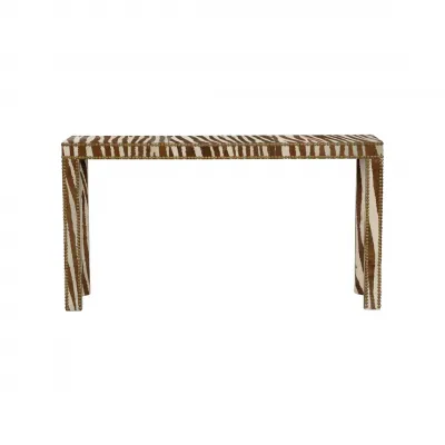 Zebra Console Table