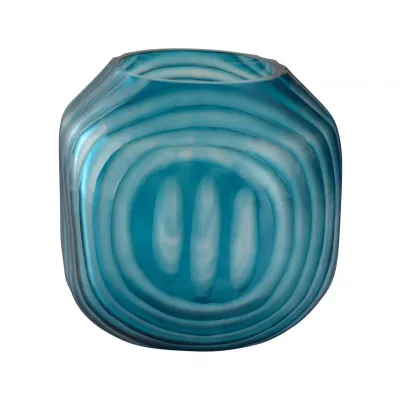 Swirl Blue Vase Small