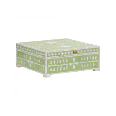 Bone Green Inlay Box