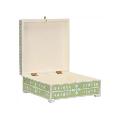 Bone Green Inlay Box