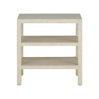 Chevron Inlay Side Table