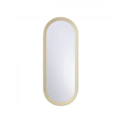 Leather Oval Mirror