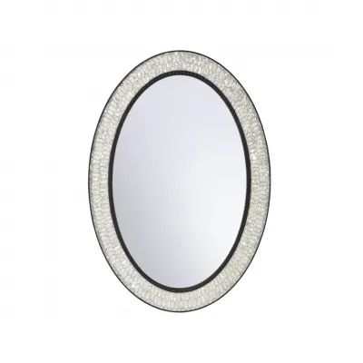 Mother of Pearl Oval Mirror