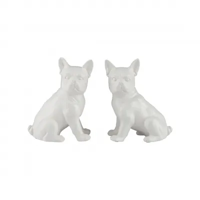 Gypsy White Dogs Pair
