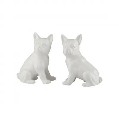 Gypsy White Dogs Pair