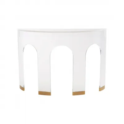 Marble and Acrylic Demilune