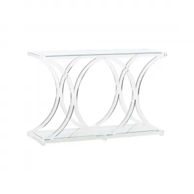 Sweeping Acrylic Console