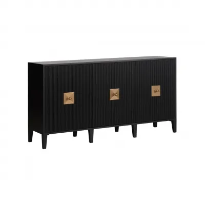 Burns Black Credenza