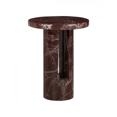 George Garnet Marble Side Table