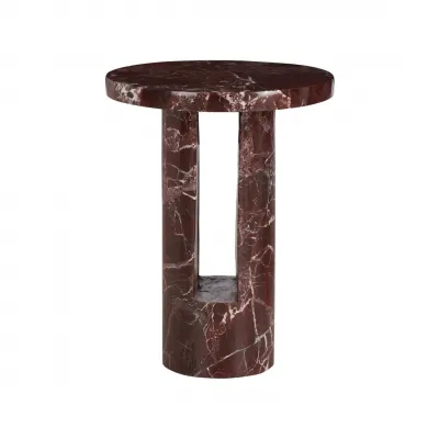 George Garnet Marble Side Table