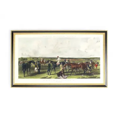Fores Racing Saddling Hand Colored Engraving