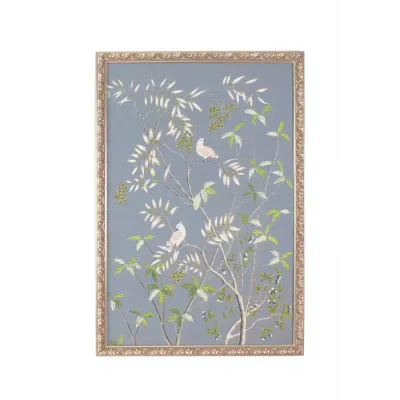 Buckhead Panel Cockatoo Watercolor on Silk