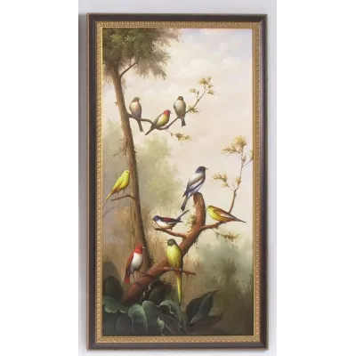 Song Birds A Hand Painted Oil