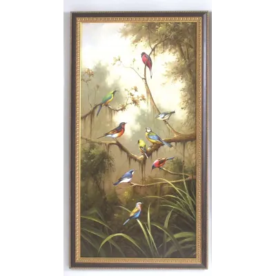 Song Birds B Hand Painted Oil