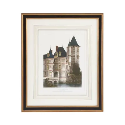 Chateau Des Reaux Lithograph