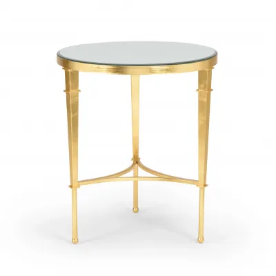 Round Regent Table Gold