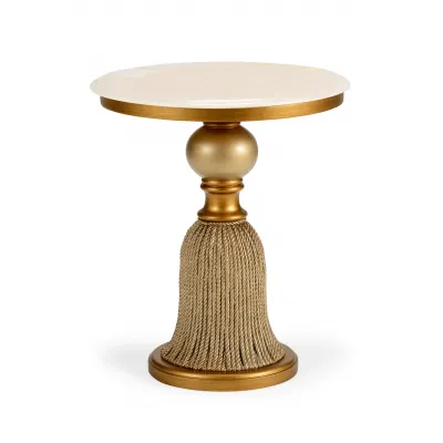 Tassel Side Table Gold