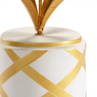 Round Flower Accent Gold