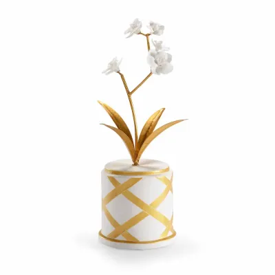 Round Flower Accent Gold