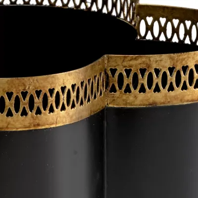 Tracery Cachepot Black Small