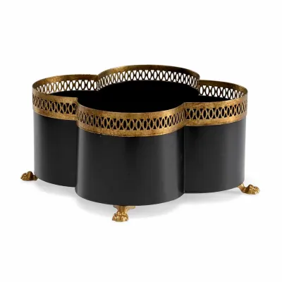 Tracery Cachepot Black Small