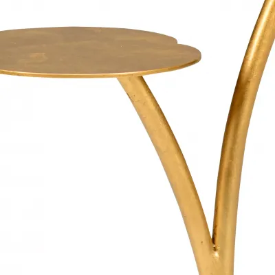 Leaf Side Table Gold